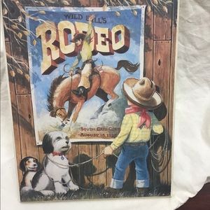 Vintage Child’s Rodeo hard print